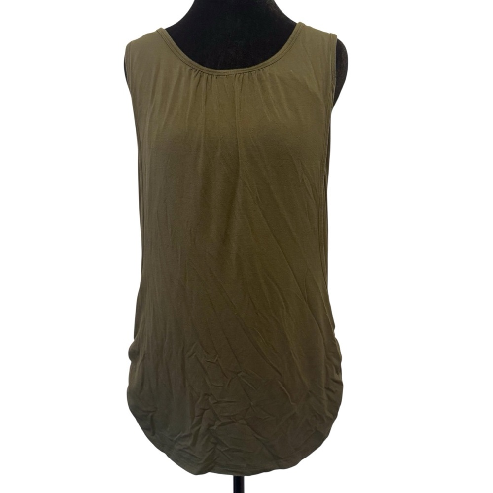 Nursing Tank Top in Olive Green